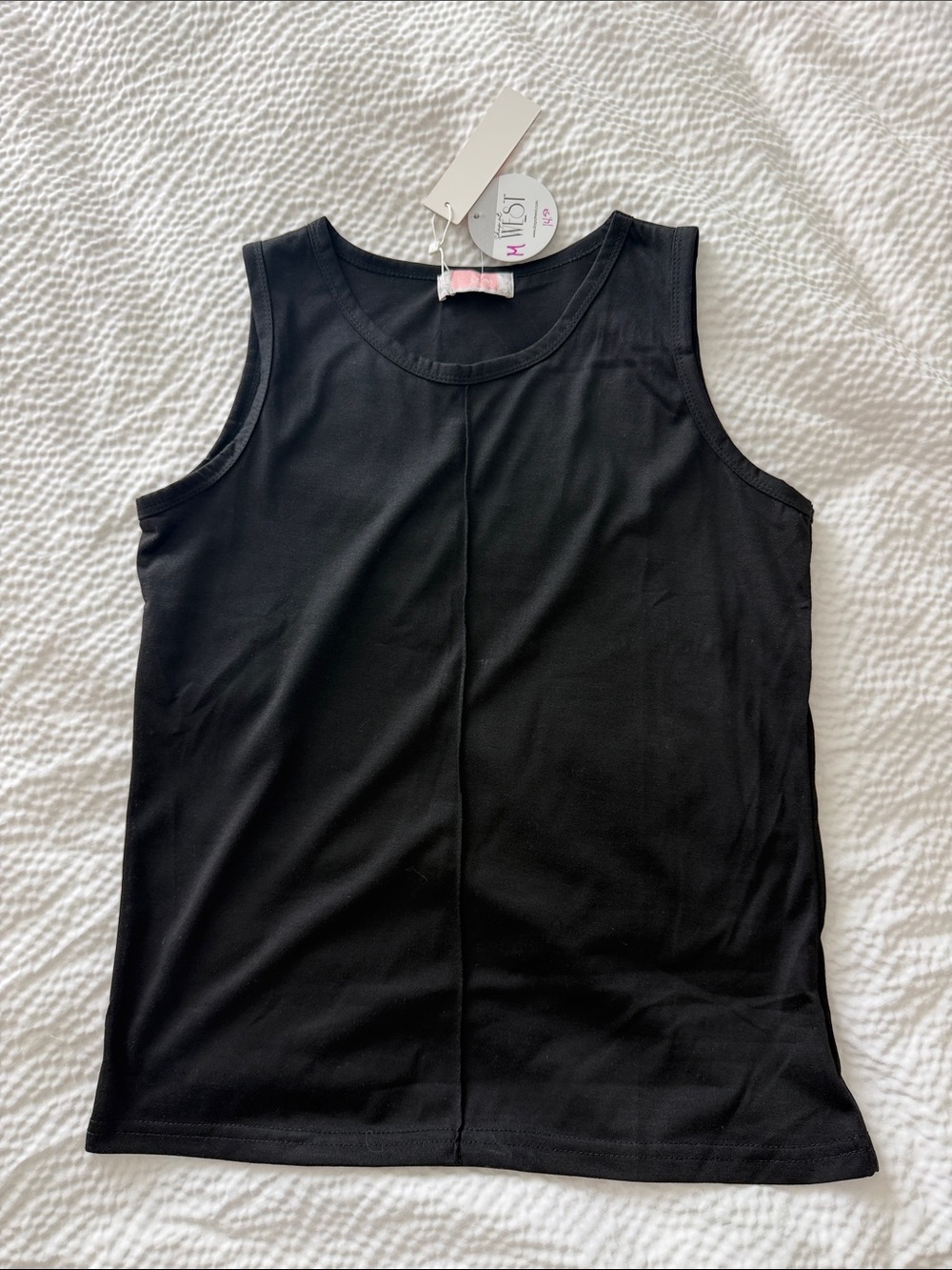 NWT Classic Black Sleeveless Tank Top